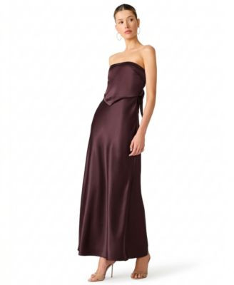 Steve Madden Juniors' Square Neck Mini Dress - Plum | Macy's