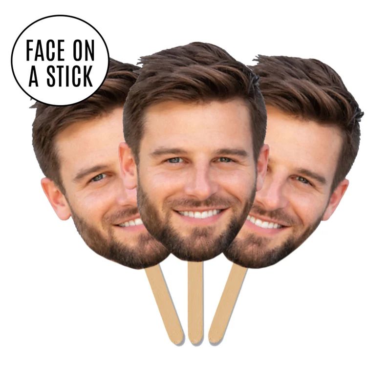 Face on A Stick Big Head Cutouts Bachelorette Party Birthday - Etsy | Etsy (US)