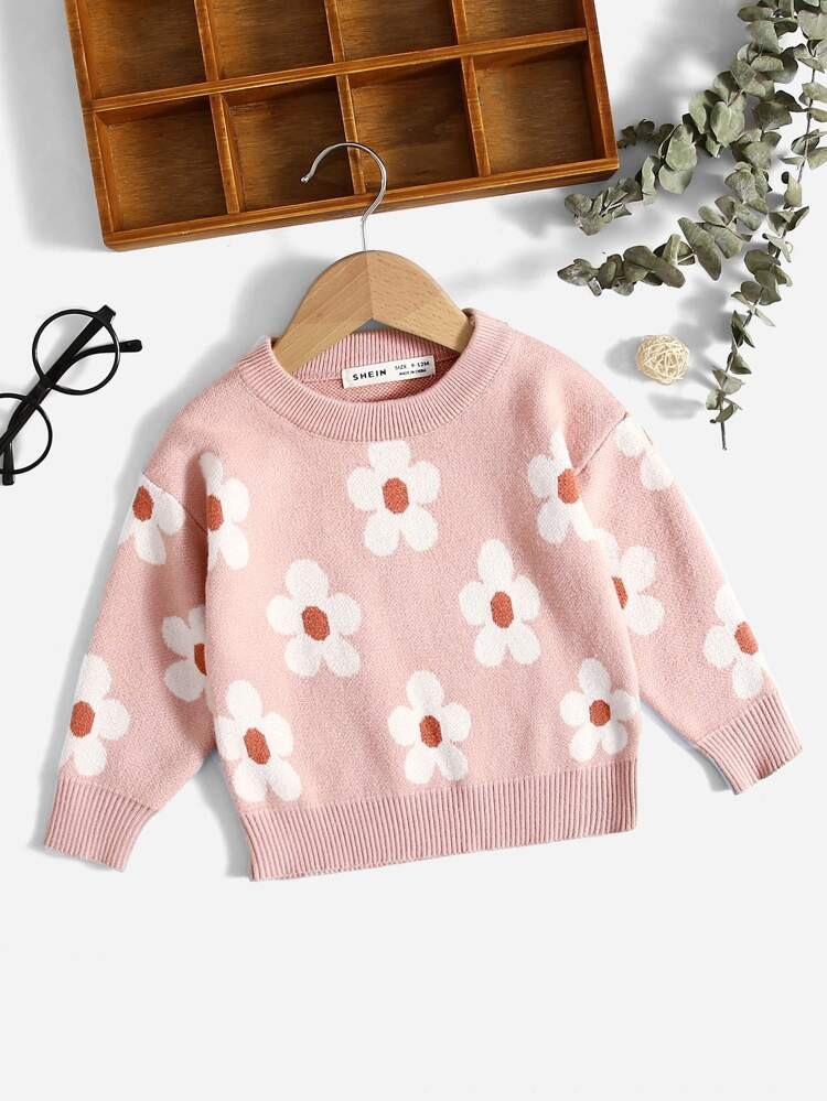 Baby Floral Pattern Sweater | SHEIN