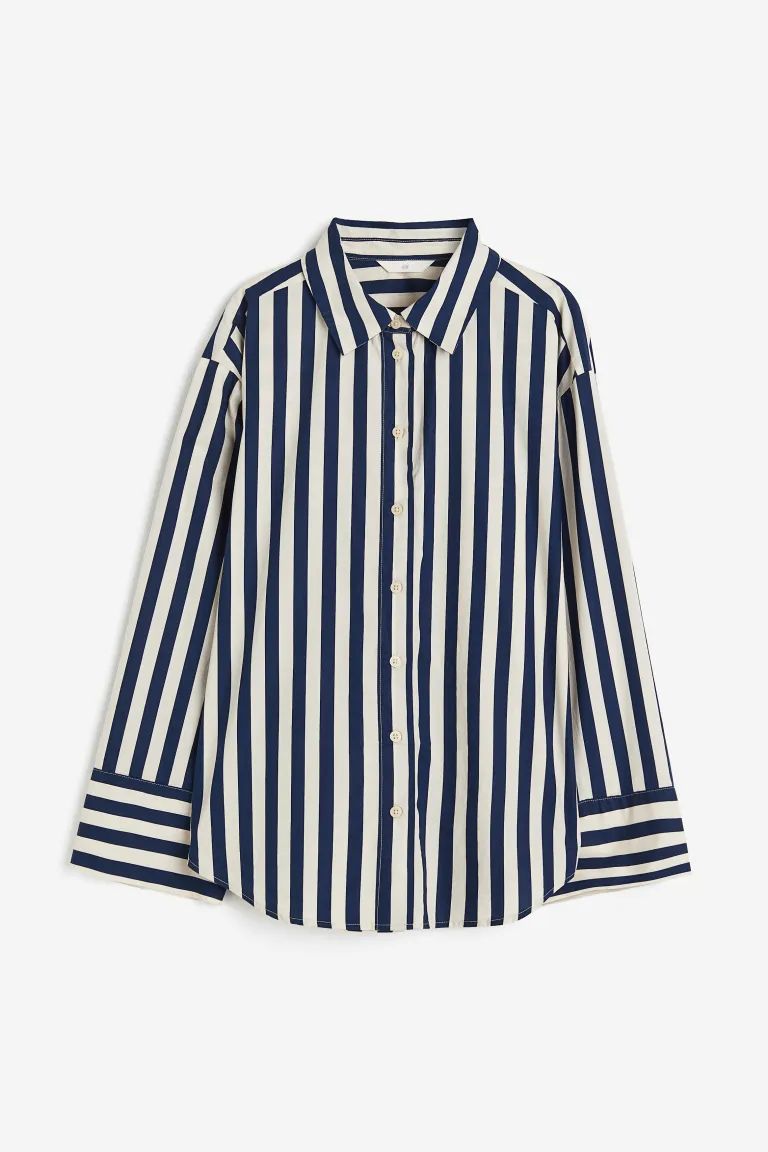 Striped cotton shirt | H&M (UK, MY, IN, SG, PH, TW, HK)