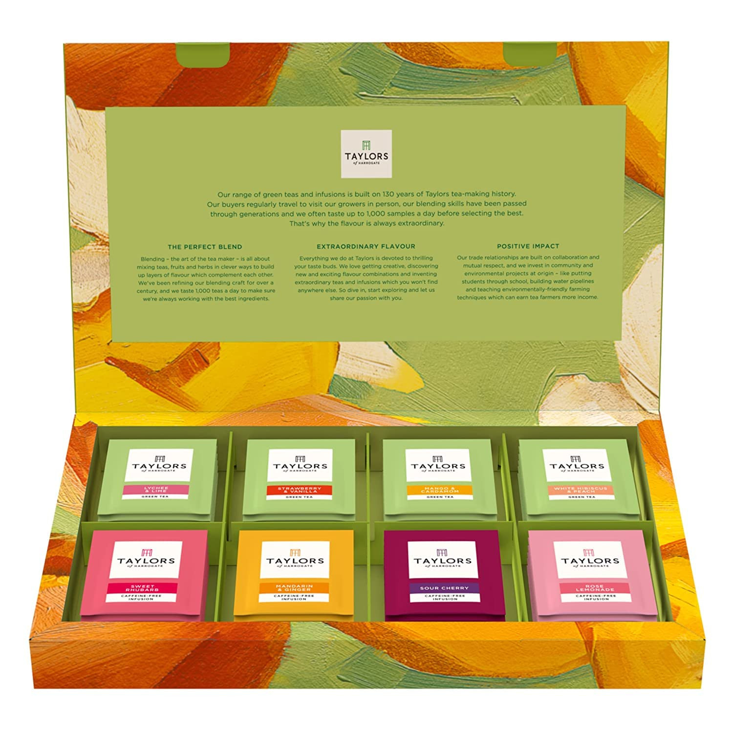 Taylors of Harrogate Green & Herbal Tea Sampler Gift Box, 48ct | Amazon (US)