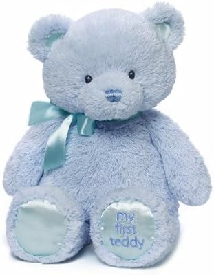 Baby GUND My First Teddy Bear Stuffed Animal Plush, Blue, 15" | Amazon (US)