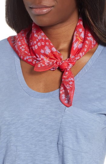 Women's Echo Bluebell Silk Bandana, Size One Size - Pink | Nordstrom