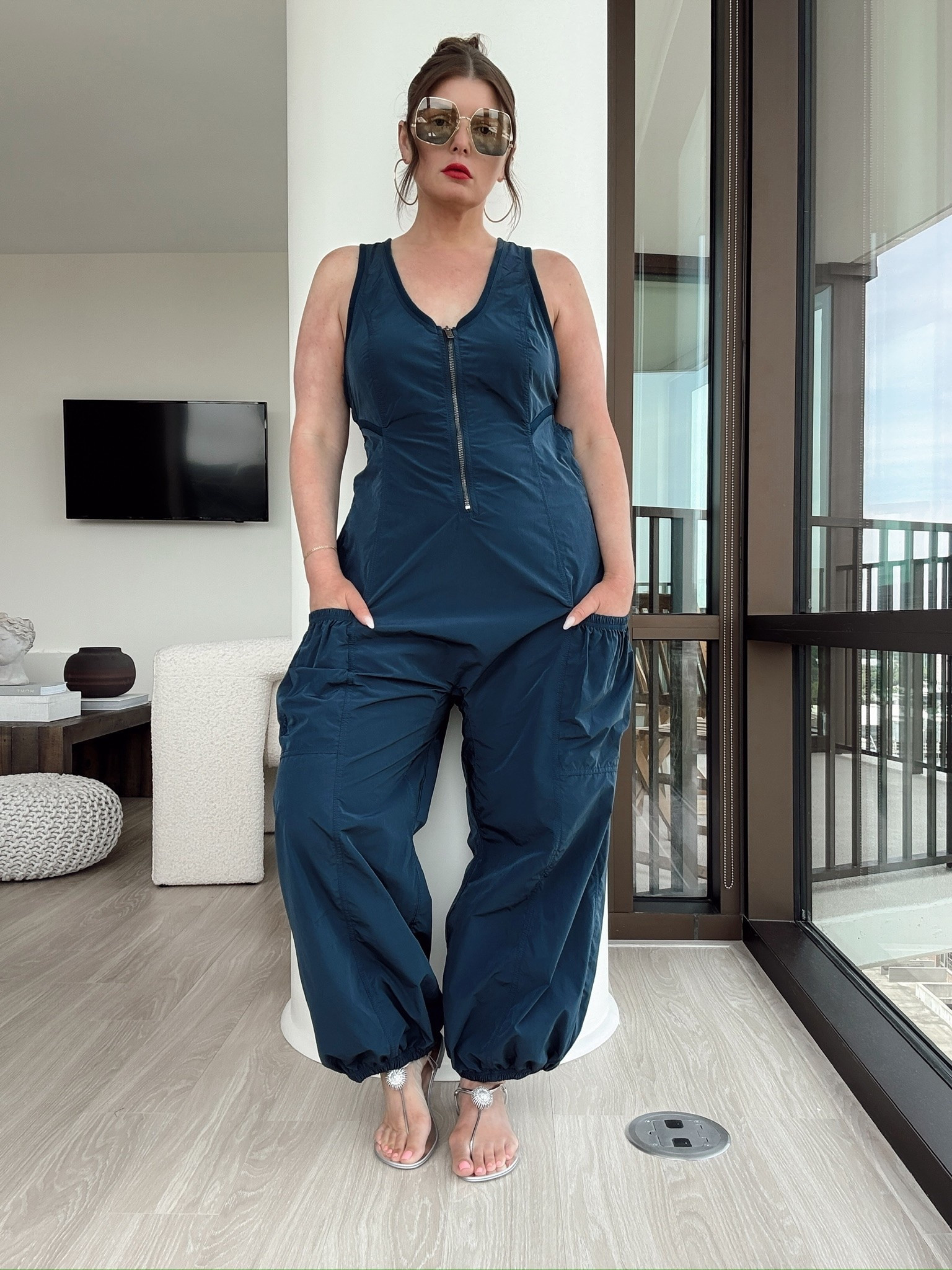 Back in stock. This jumpsuit runs true to size

#LTKdayinmylife #LTKSeasonal