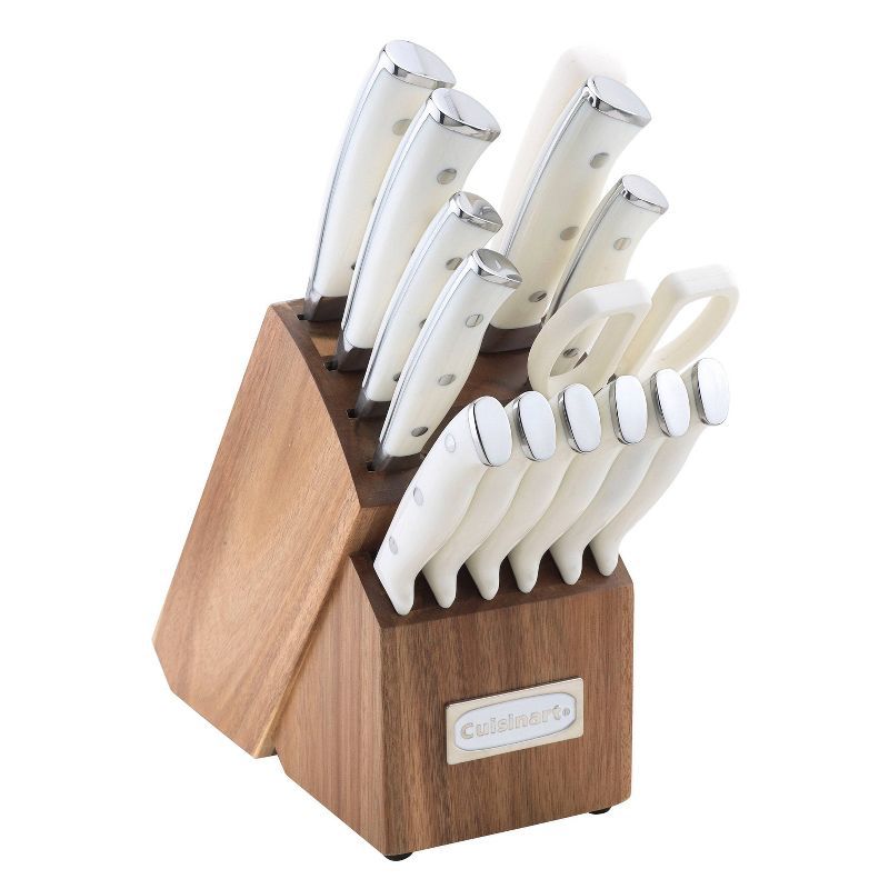 Cuisinart Classic 15pc White Triple Rivet Knife Block Set - C77WTR-15P2 | Target