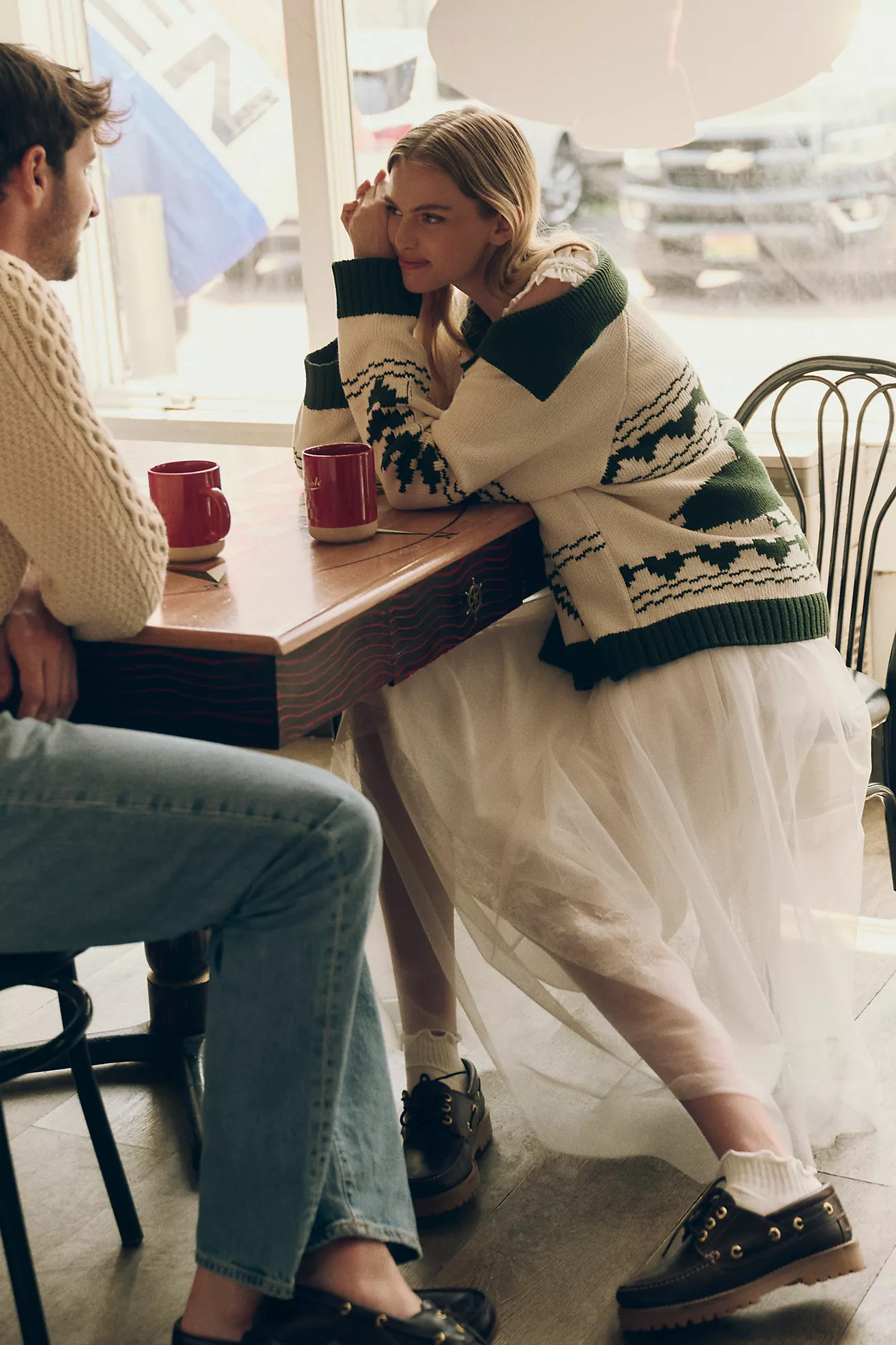 Mare Mare Tulle Lace Maxi Skirt | Anthropologie (US)