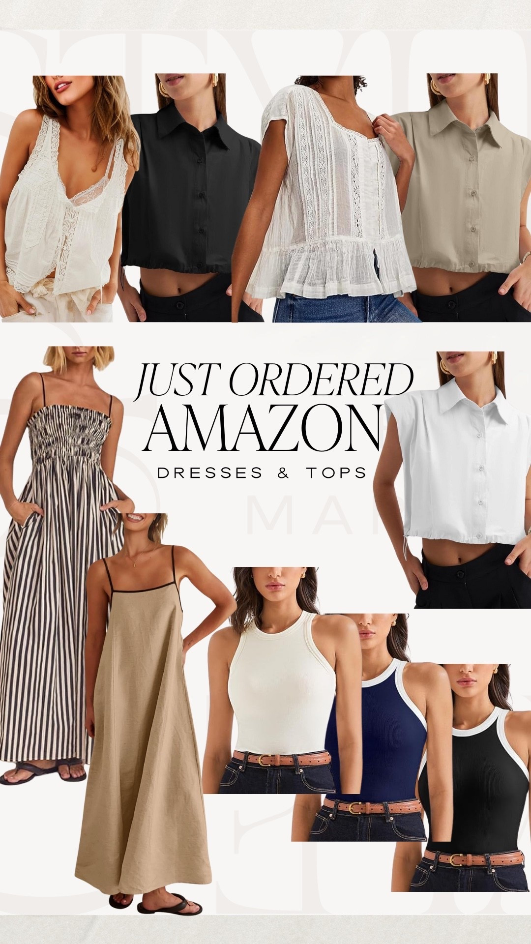 Amazon | Just Ordered
Dresses & Tops

Summer outfit, summer style, Amazon dress, Amazon top, striped dress, linen dress, work top, button down top, date night outfit, casual style, everyday tank



#LTKStyleTip #LTKFindsUnder50