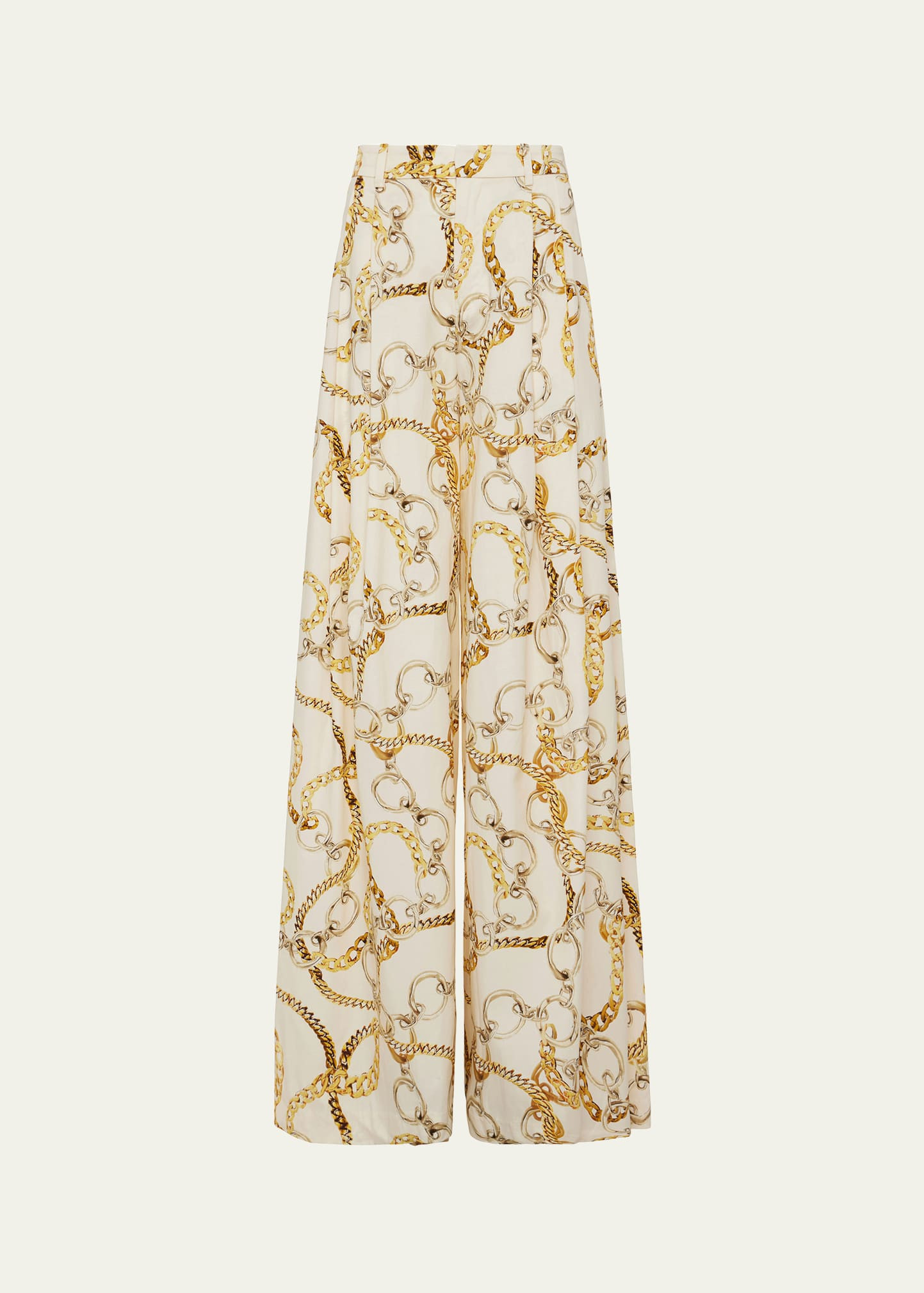L'Agence Dree Multi-Chain Wide-Leg Trousers | Bergdorf Goodman