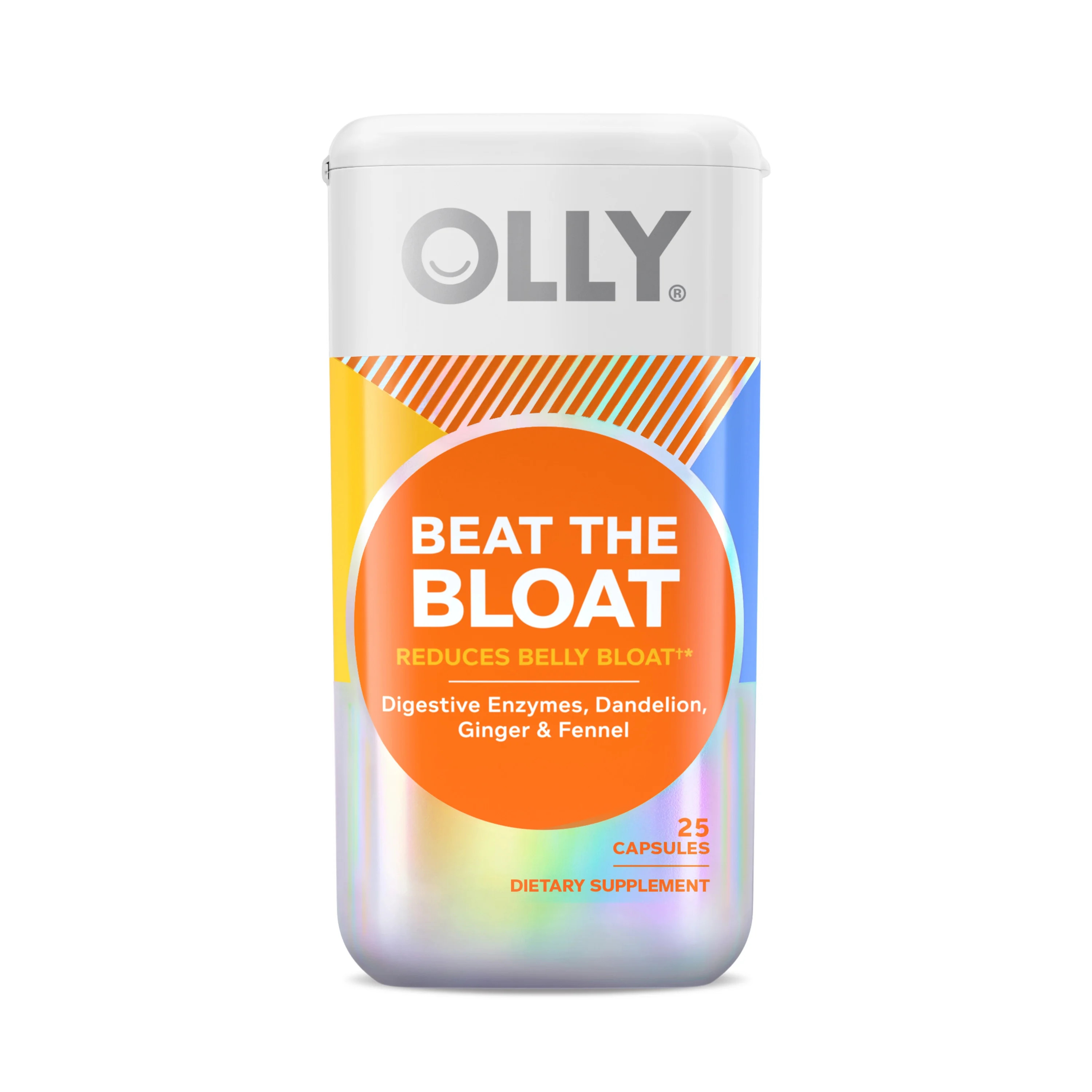 OLLY Beat the Bloat Capsule Supplement, Digestive Support, 25 Ct | Walmart (US)