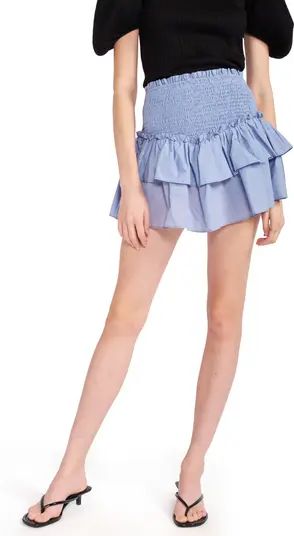 Bleu Smock Ruffle Cotton Skirt | Nordstrom