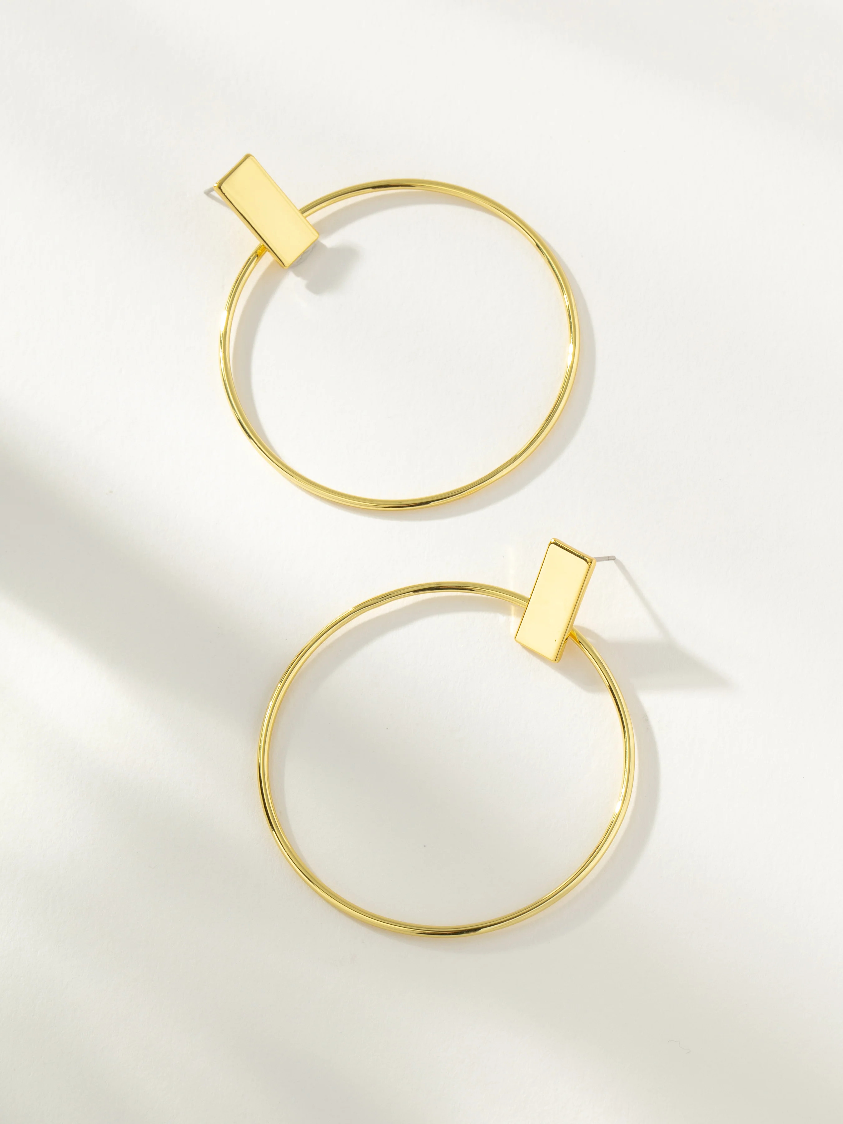 Washington Square Statement Hoop Earrings in Gold | Uncommon James | Uncommon James