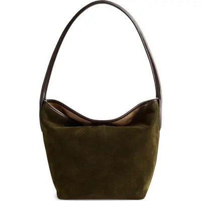Madewell The Port Suede Lid Shoulder Bag in Dried Olive Multi at Nordstrom | Nordstrom