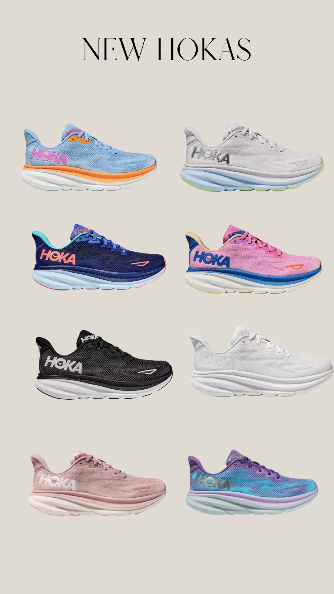 NEW HOKA CLIFTON 9s 

#LTKfit #LTKshoecrush