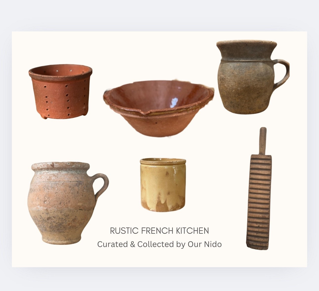 Rustic French Kitchen

Some rustic staples for your French Kitchen 🤎 

Always curated, always collected 🤎🤎
#curatedhome #collecteddecor #rusticFrenchdecor #vintagekitchen

#LTKHome #LTKStyleTip #LTKSeasonal