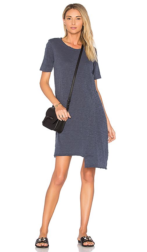 Wilt Shifted Pocket Tee Dress in Navy. - size S (also in XS) | Revolve Clothing