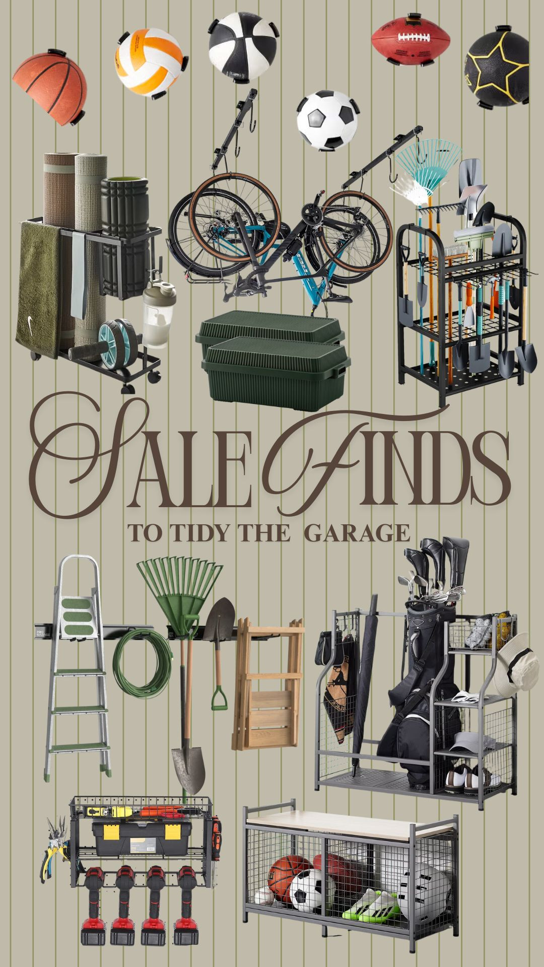 Make the garage pretty and functional! 


garage storage, tools, bike, balls, sports, bins, baskets, organized, spring cleaning 

 #LTKHome #LTKSaleAlert #LTKMens