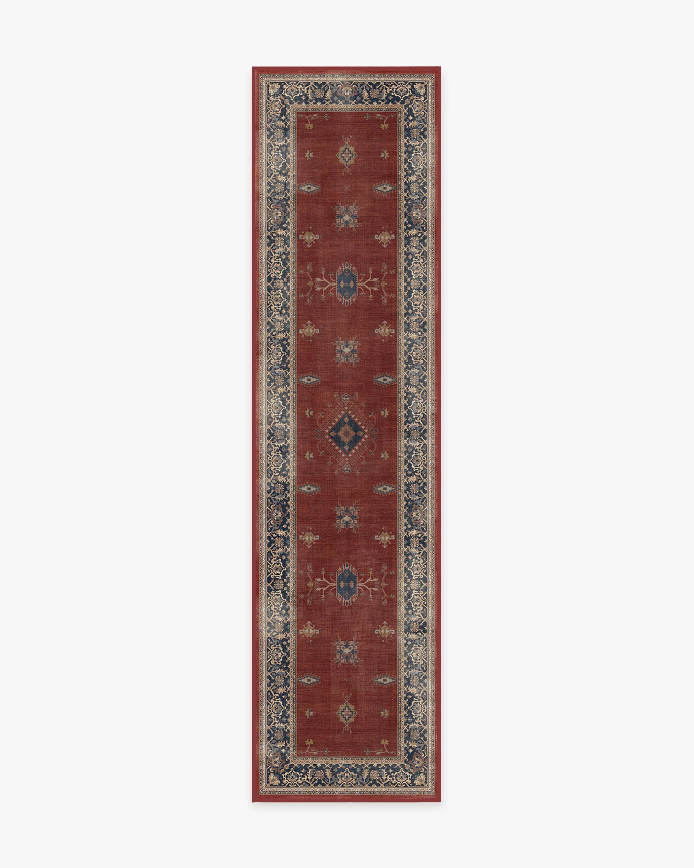Verena Amber Red Flatwoven Rug | Ruggable US | Ruggable