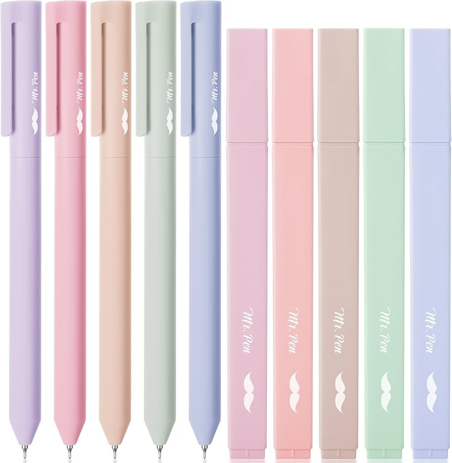 Mr. Pen- Aesthetic Highlighters and Gel Pens, 10 Pack | Amazon (US)