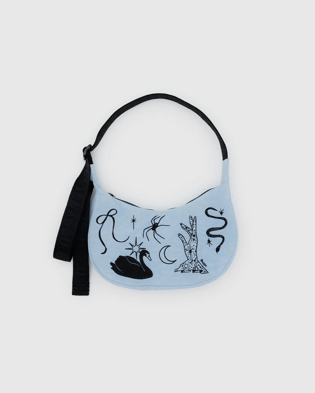 Small Nylon Crescent Bag - Embroidered Ballet Icons | ban.do