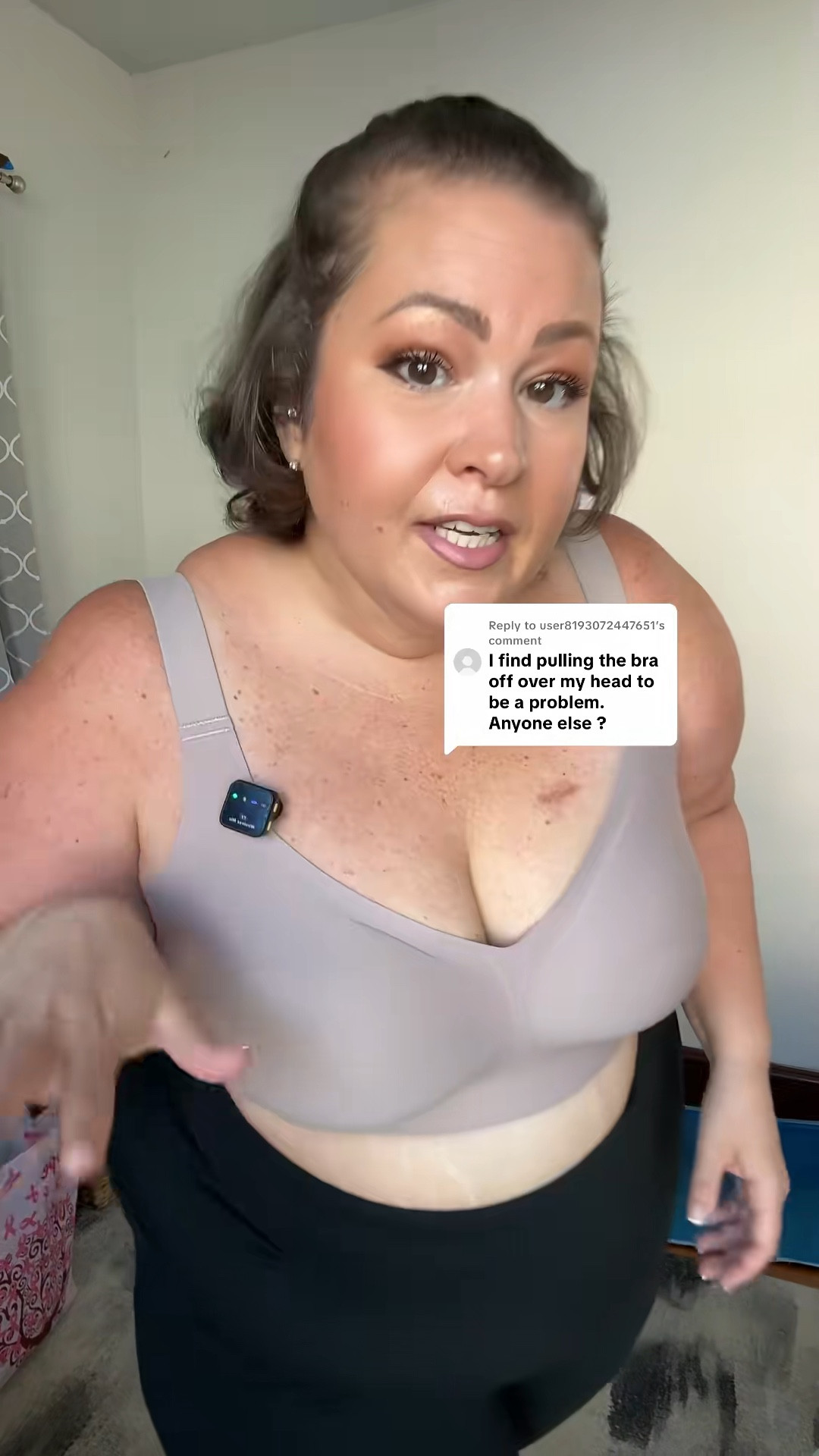 I found a jelly bra with a clasp in the back so you don't have to pull it over your head and it has adjustable straps too!👏🏼👏🏼 I'm 295 and 45" around the bra band wearing a 3XL for reference. #jellybra #wirelessbra #seamlessbra #bra #comfortablebra 

#LTKPlusSize