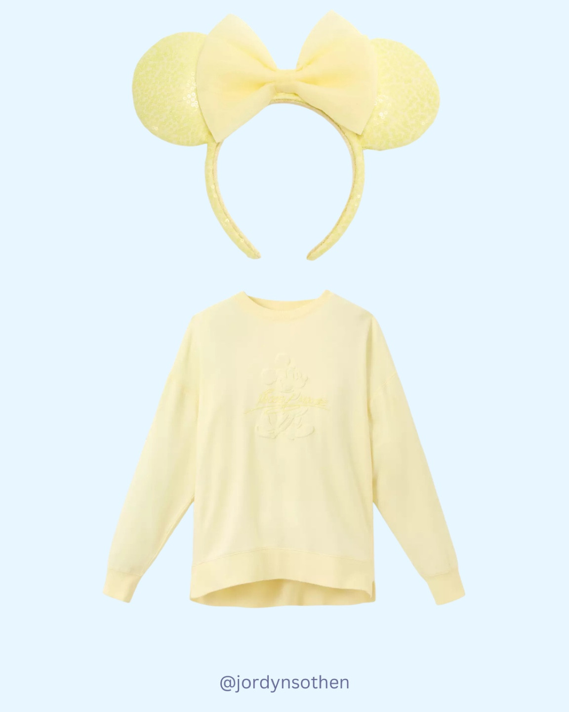 New butter yellow Disney ears and Mickey Mouse sweatshirt on the Disney store💛 from June 1-21 annual passholders can get 20% discount!!! 

#LTKSeasonal #LTKSaleAlert #LTKootd