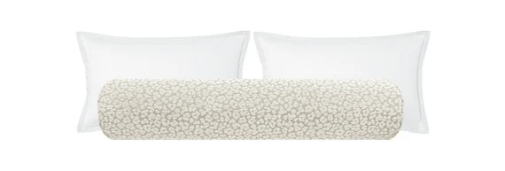 The Bolster : Leopard Chenille // Stone  Animal Print  - Etsy | Etsy (US)