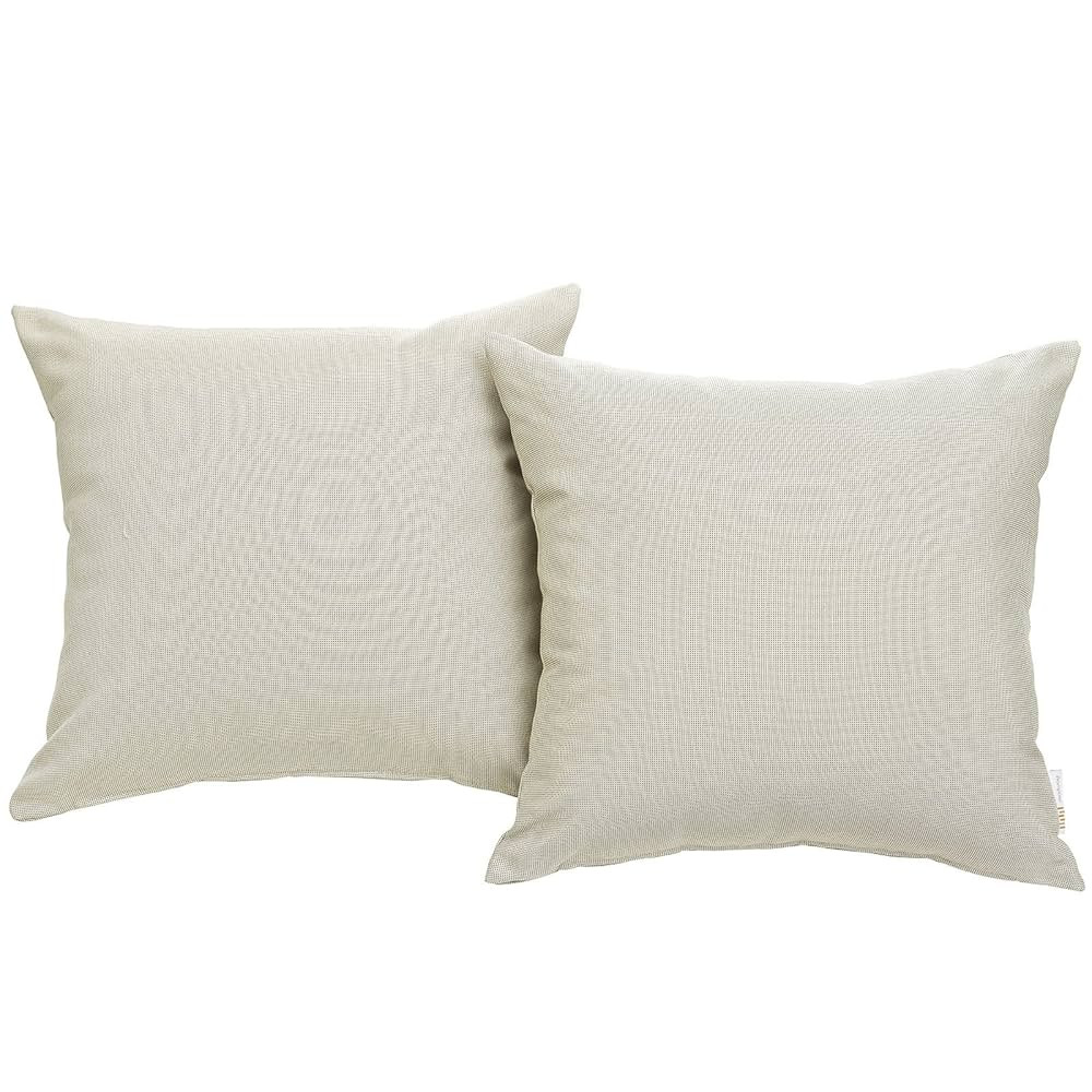 Modway Convene Outdoor Patio All-Weather Pillow in Beige - Set of 2 | Amazon (US)