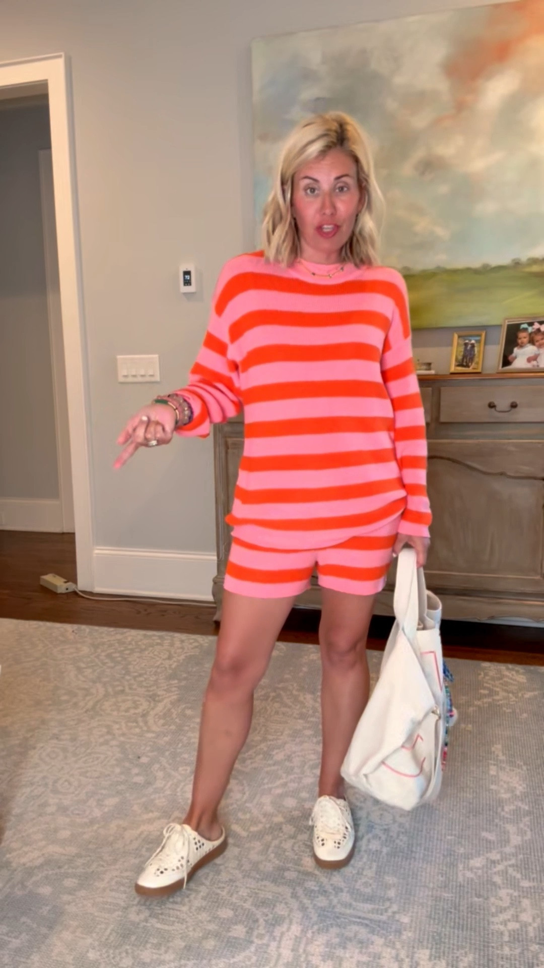 Give me all the color!! I’ve been obsessed with this set for so long & I mix and match it with everything! I’m in a small, 8 sneaker and large tote in color sand. 

#LTKspringtrends #LTKspring #LTKootd