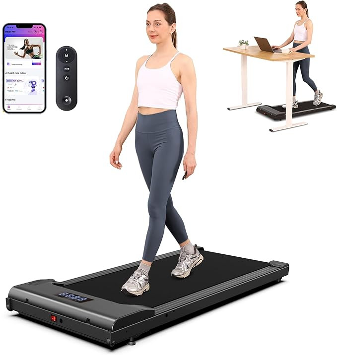 Lichico Walking Pad Under Desk Treadmill，Portable Small Treadmills for Home and Office，Super ... | Amazon (US)
