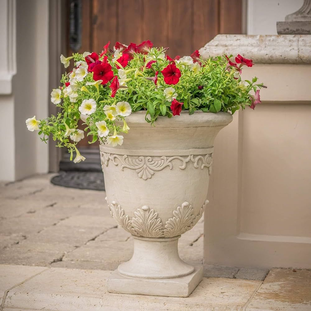 Misc Antique Moroccan 20-inch Urn Planter by White Rustic Round Stone | Amazon (US)