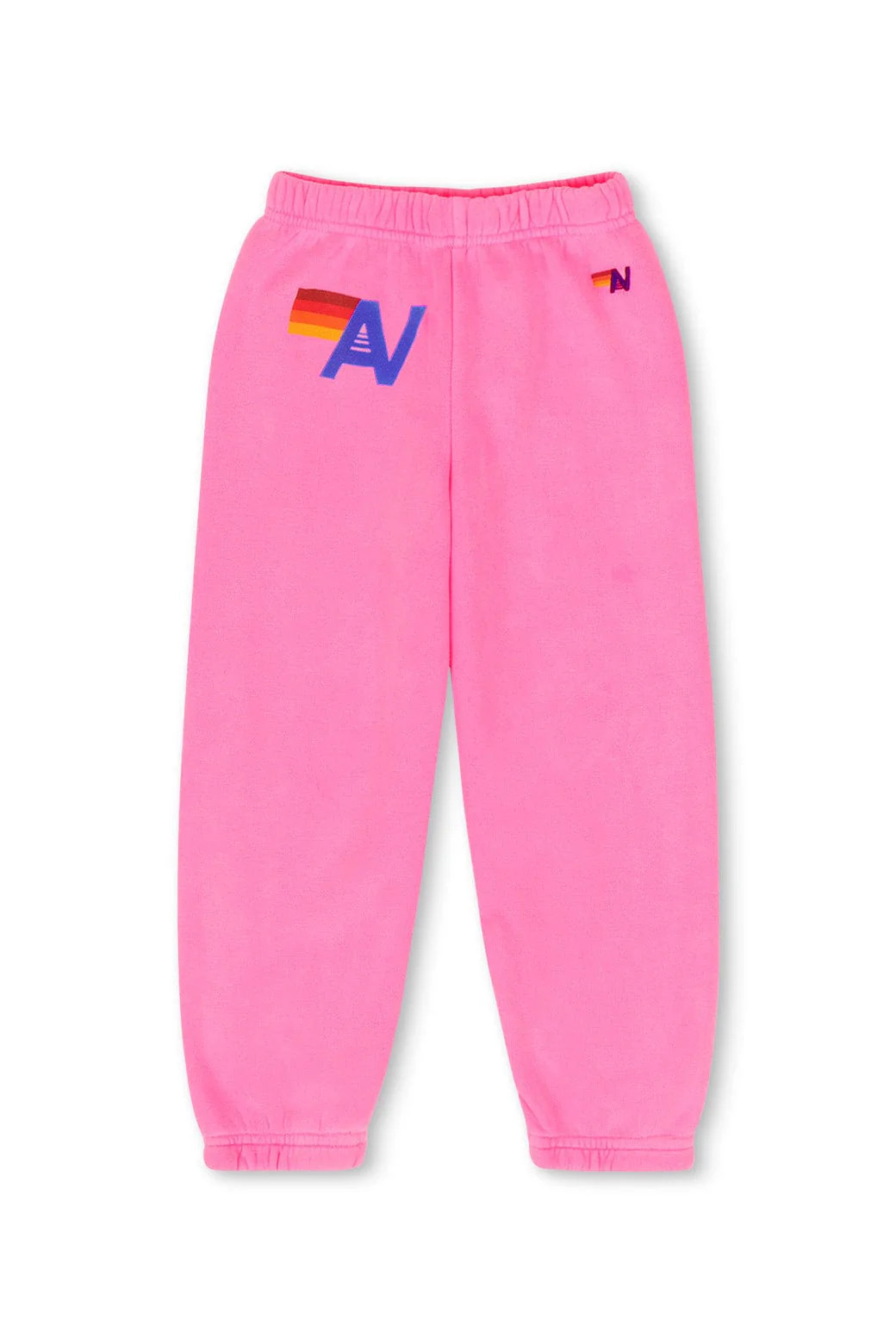 KID'S LOGO SWEATPANTS - NEON PINK | Aviator Nation