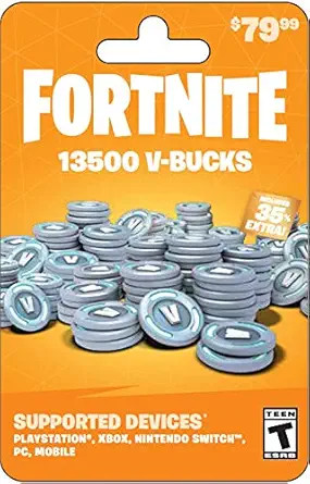 Fortnite V-Bucks Gift Card (redeem at Fortnite.com/vbuckscard) | Amazon (US)