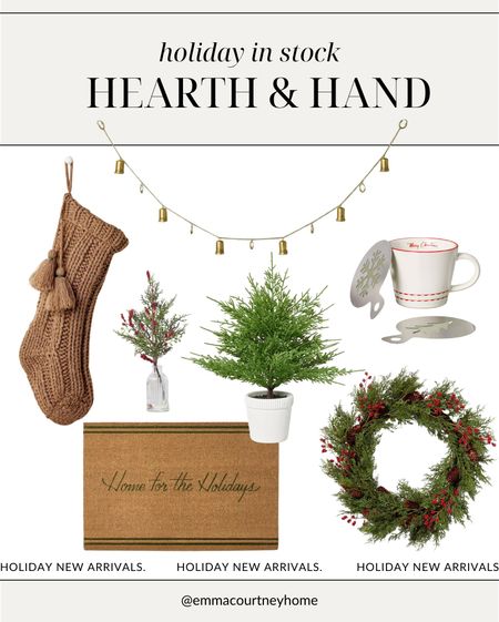 Hearth and hand target in stock items for holiday decor! I love the stocking! So cute 

#LTKstyletip #LTKSeasonal #LTKHoliday