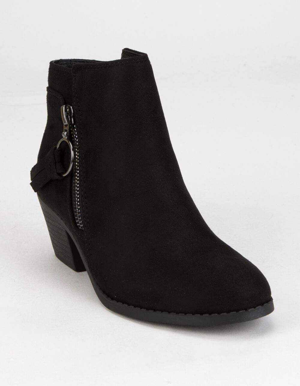 SODA Side Zip Girls Black Booties | Tillys