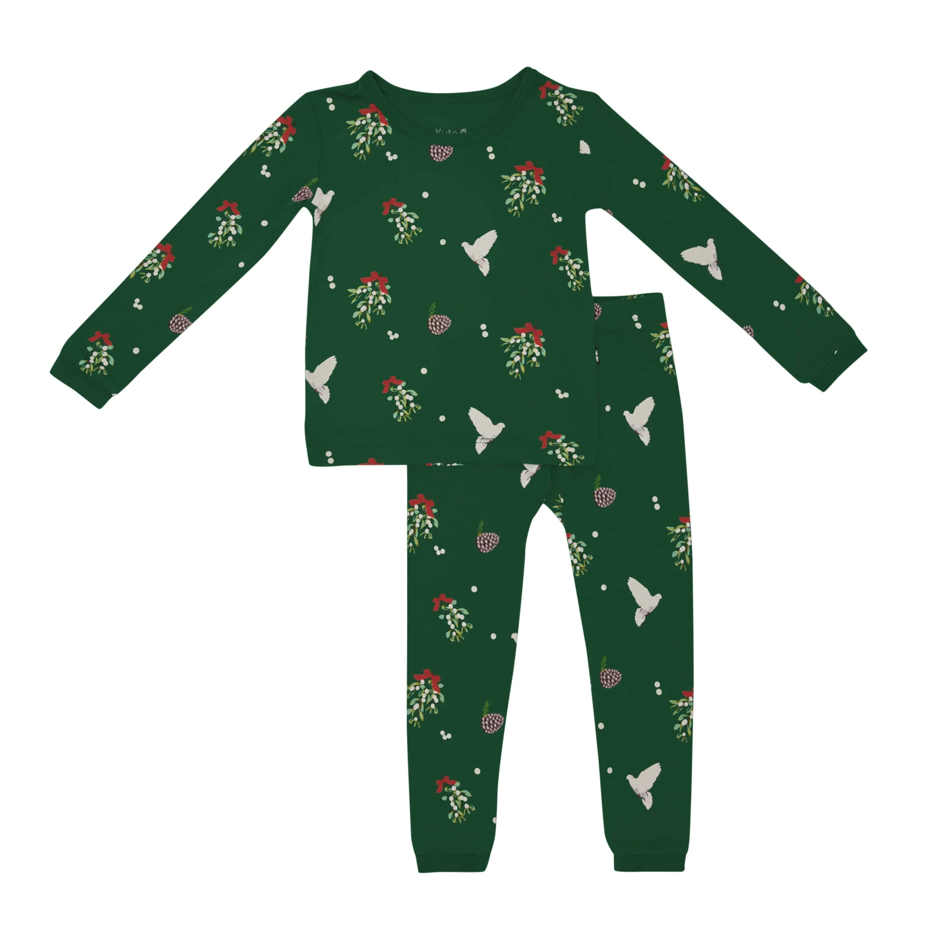 Long Sleeve Pajamas in Mistletoe | Kyte BABY