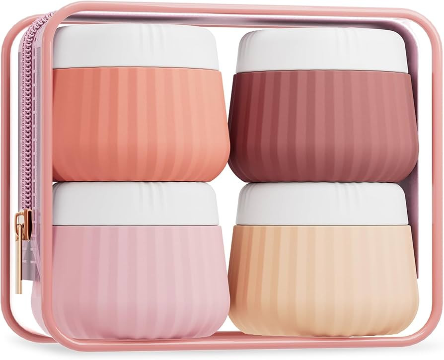 Travel Containers for Toiletries 4 Pack, TSA Approved Travel Size Toiletries, Travel Size Contain... | Amazon (US)
