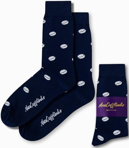 AUSCUFFLINKS Rugby Fan Socks Mens | Rugby Union League | Work Socks for Him | Birthday Present for Guys (Rugby) | Amazon (US)