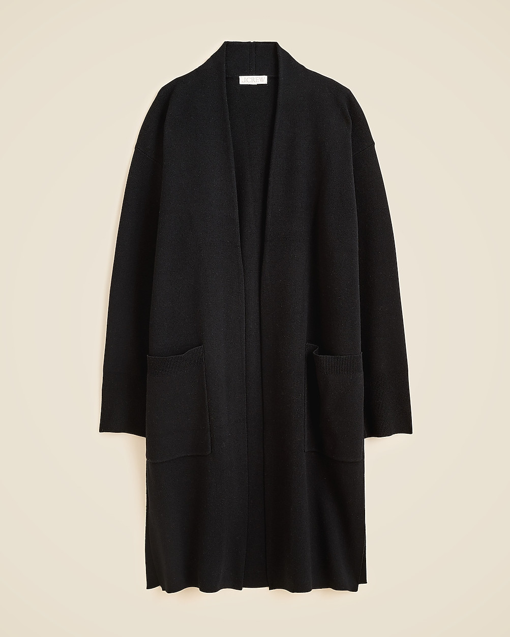 Long sweater blazer with side slits | J. Crew US