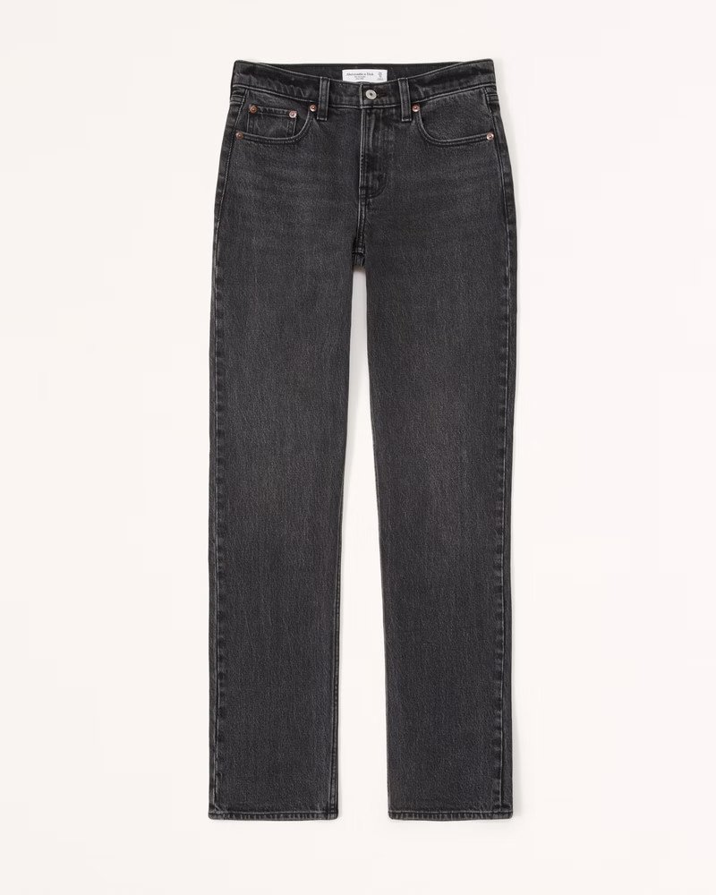 Mid Rise 90s Straight Jean | Abercrombie & Fitch (US)