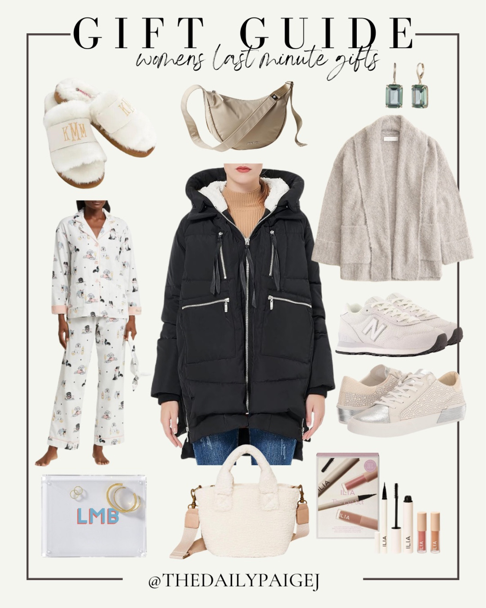 Looking for a last minute gift for the the woman in your life? These are great gifts that can get here before Christmas Eve. If you’re looking for your mom, these pj salvage pajamas would be perfect and arrive from Nordstrom. If you’re looking for the woman who lives in cold weather, this orolay jacket is perfect. It’s from Amazon and can come fast with prime. If you’re looking for cozy gifts, think these monogrammed slippers or this soft Sherpa purse from target. 

Gifts for her, last minute gifts, Amazon Christmas gifts, Amazon jacket, women’s gift guide

#LTKSeasonal #LTKHoliday #LTKGiftGuide