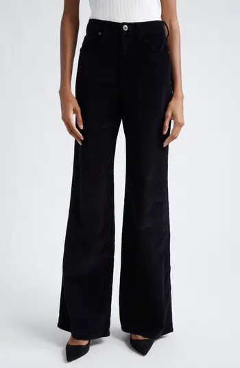 Taylor Velvet High Waist Wide Leg Jeans | Nordstrom