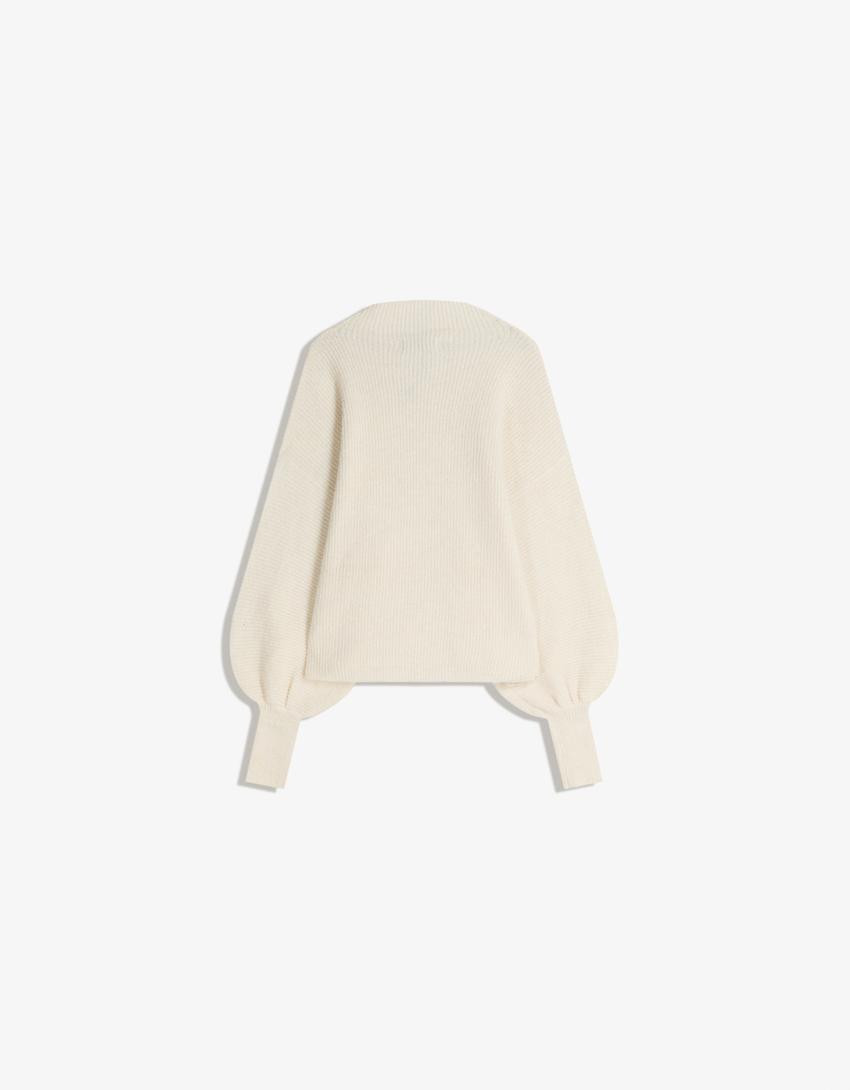 Jersey mit Volumenärmeln - Neuheiten - Damen | Bershka DE