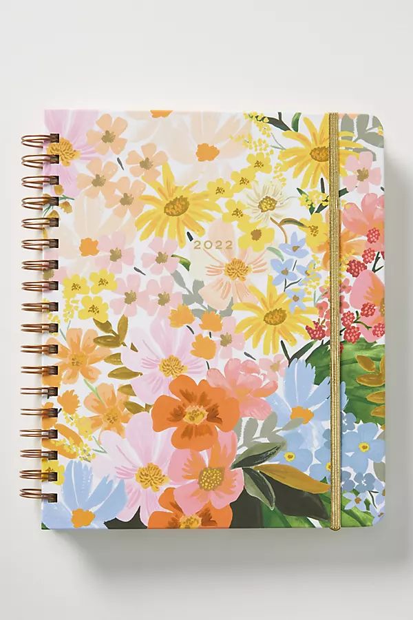 Rifle Paper Co. Marguerite 2021-2022 Spiral Planner By Rifle Paper Co. in Pink | Anthropologie (US)