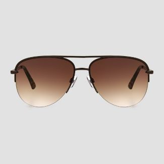 Women&#39;s Tortoise Shell Print Aviator Sunglasses - Universal Thread&#8482; Light Brown | Target