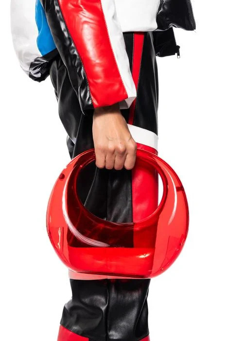 NOW YOU SEE ME ACRYLIC BAG IN RED | AKIRA