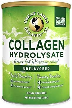 Great Lakes Gelatin, Collagen Hydrolysate, Unflavored Beef Protein, Kosher, 10 Oz Can | Amazon (US)