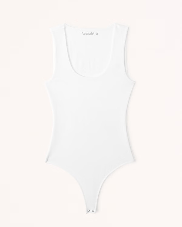 Cotton Seamless Fabric Scoopneck Bodysuit | Abercrombie & Fitch (US)