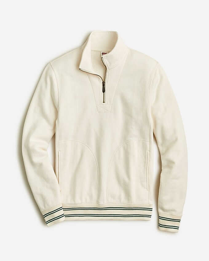 Half-zip ribbed terry pullover | J. Crew US