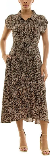 Floral Short Sleeve Shirtdress | Nordstrom Rack