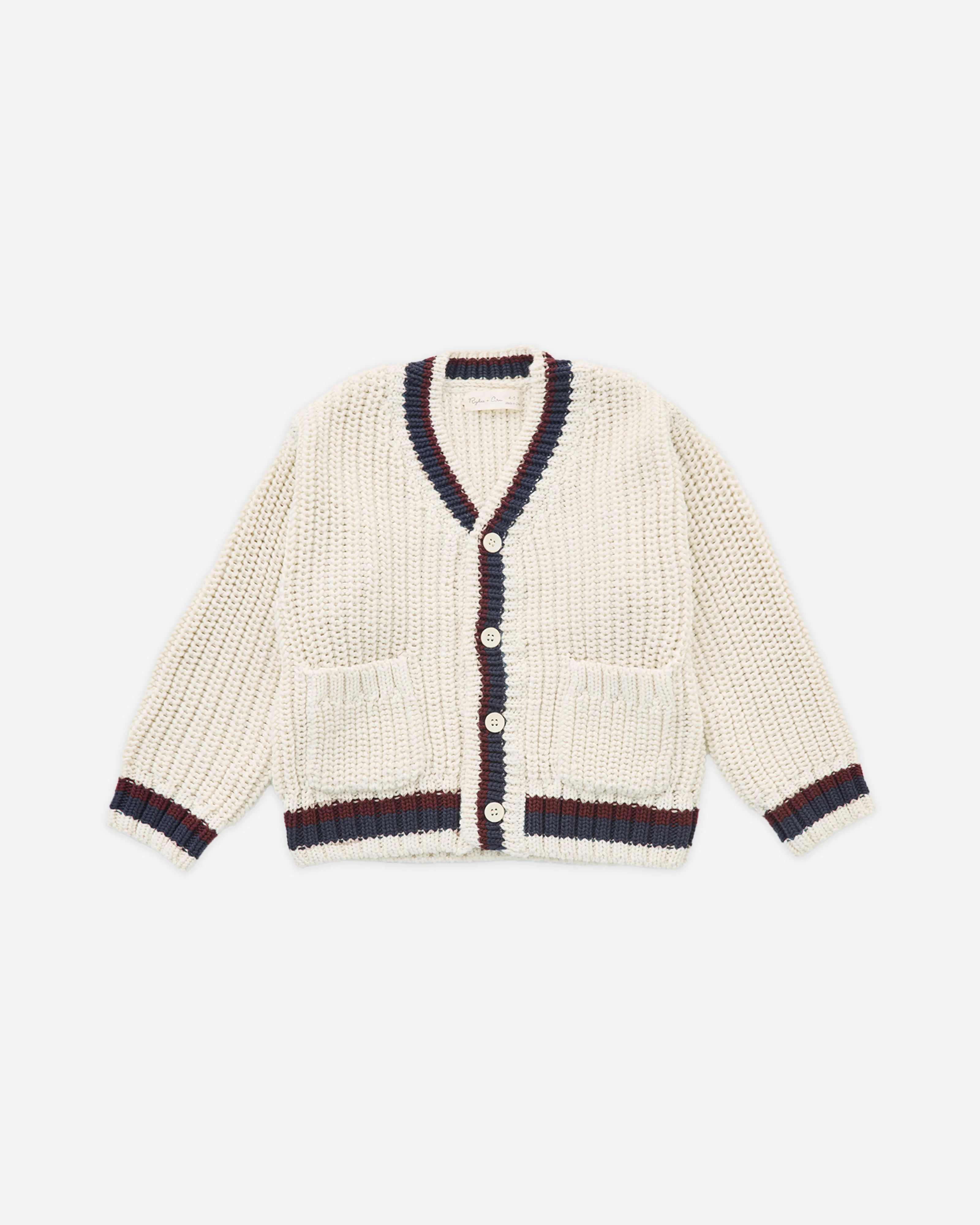 Collegiate Cardigan || Natural | Rylee + Cru